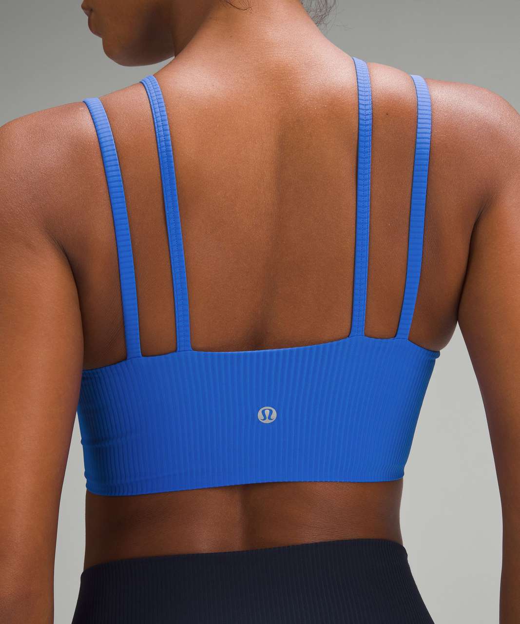 Lululemon Like a Cloud Strappy Longline Ribbed Bra *Light Support, B/C Cup - Pipe Dream Blue