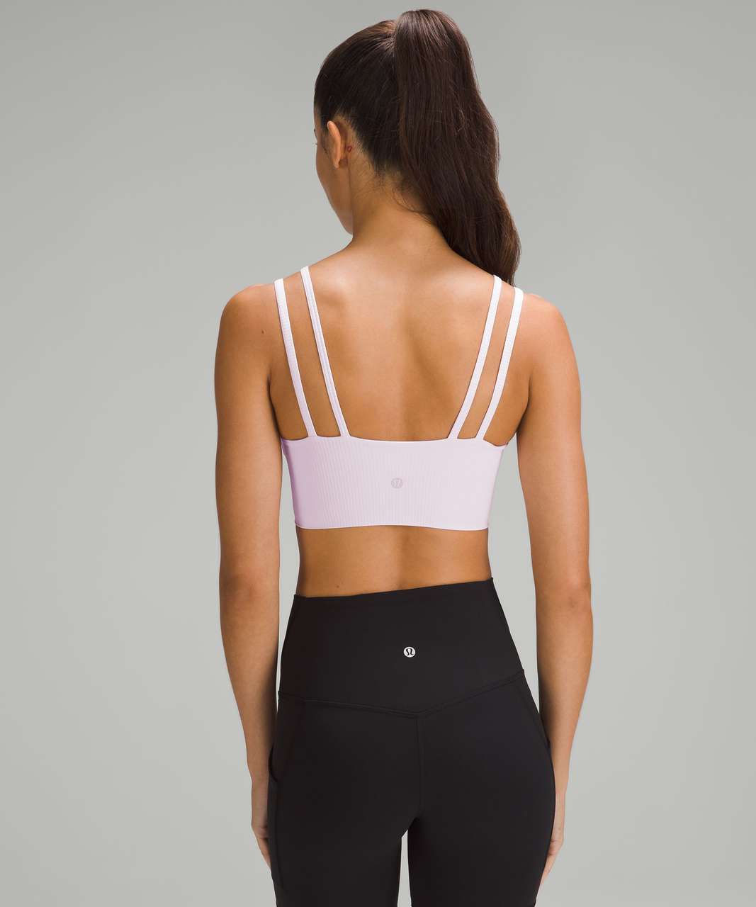 Lululemon Like a Cloud Strappy Longline Ribbed Bra *Light Support, B/C Cup - Meadowsweet Pink