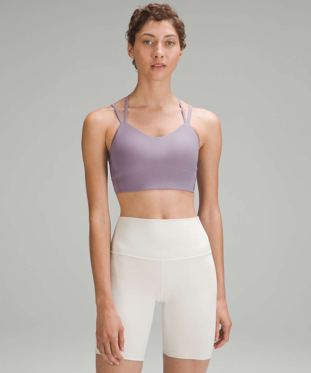 Lululemon Like a Cloud Ribbed Longline Bra *Light Support, B/C Cup - Purple Ash