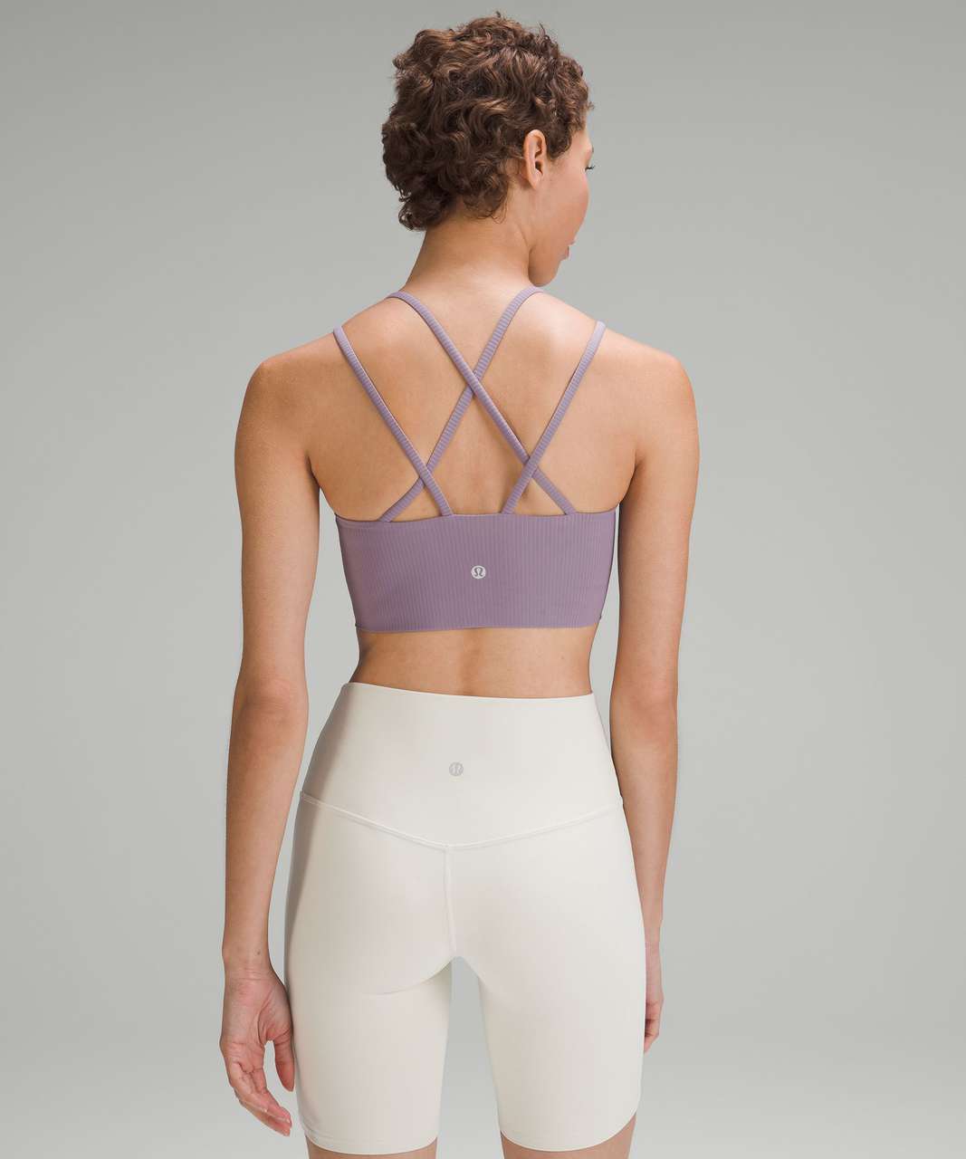 Lululemon Like a Cloud Ribbed Longline Bra *Light Support, B/C Cup - Purple Ash