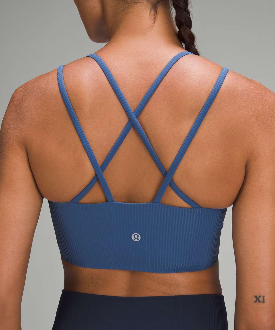 Lululemon Like a Cloud Strappy Longline Ribbed Bra *Light Support, B/C Cup  - Black - lulu fanatics