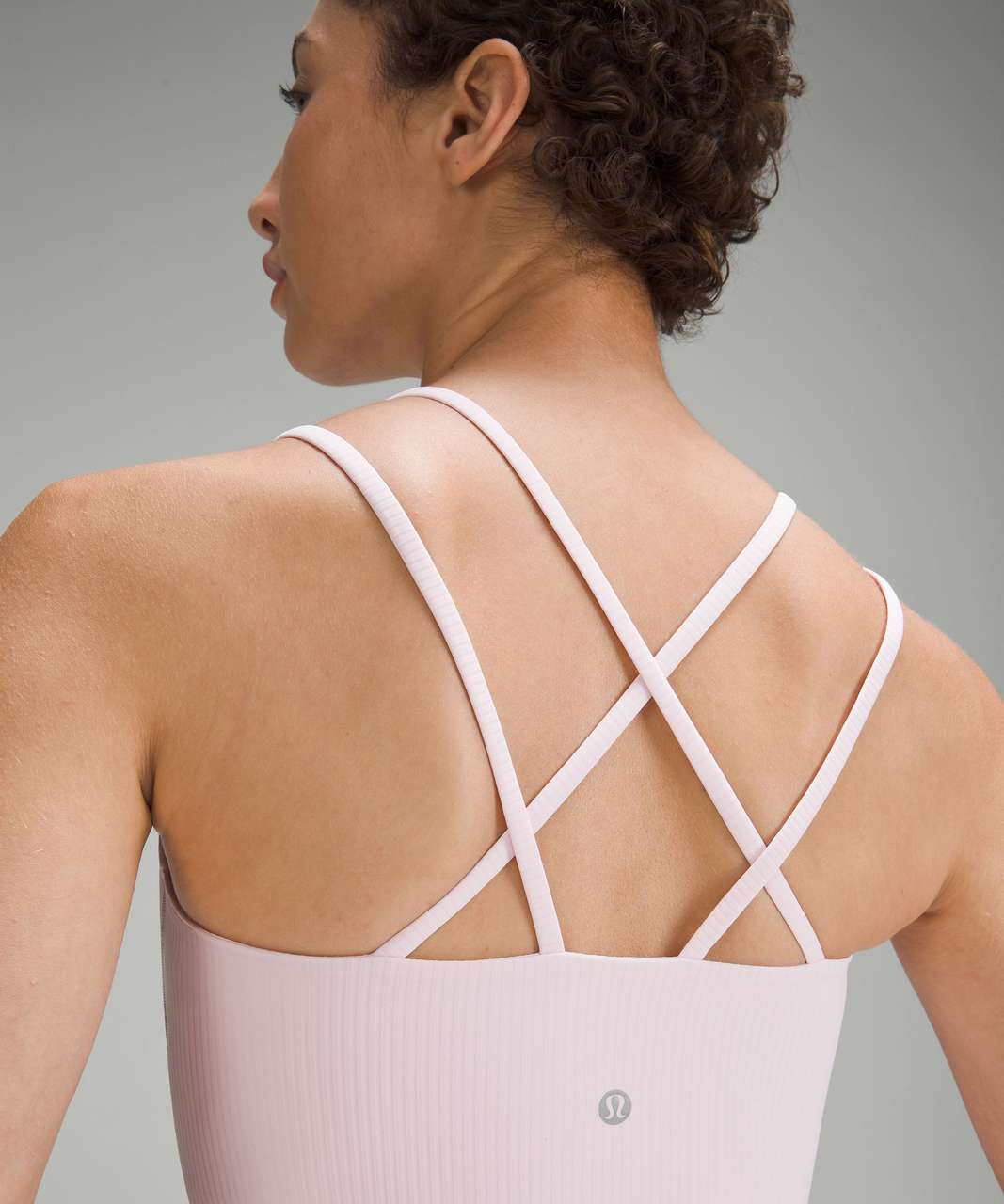 Lululemon Like a Cloud Ribbed Longline Bra *Light Support, B/C Cup -  Meadowsweet Pink - lulu fanatics