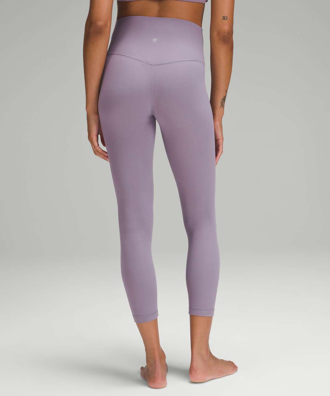 lululemon athletica size 8 align yoga pant in graphite purple