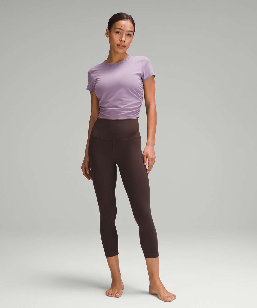 Lululemon Align High-Rise Crop 23 - Espresso - lulu fanatics