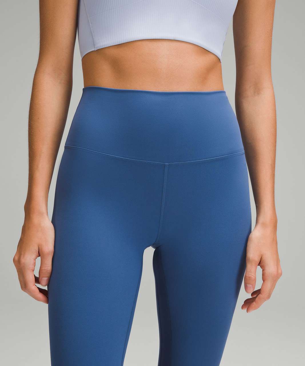 Lululemon blue cropped leggings. Size 4. Worn only a