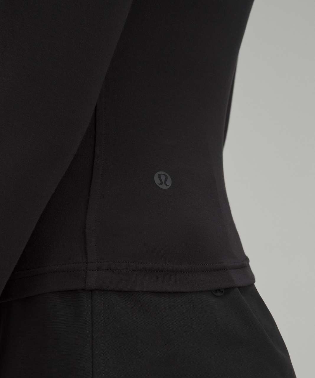 Lululemon Modal-Silk Blend V-Neck Long-Sleeve Shirt - Black