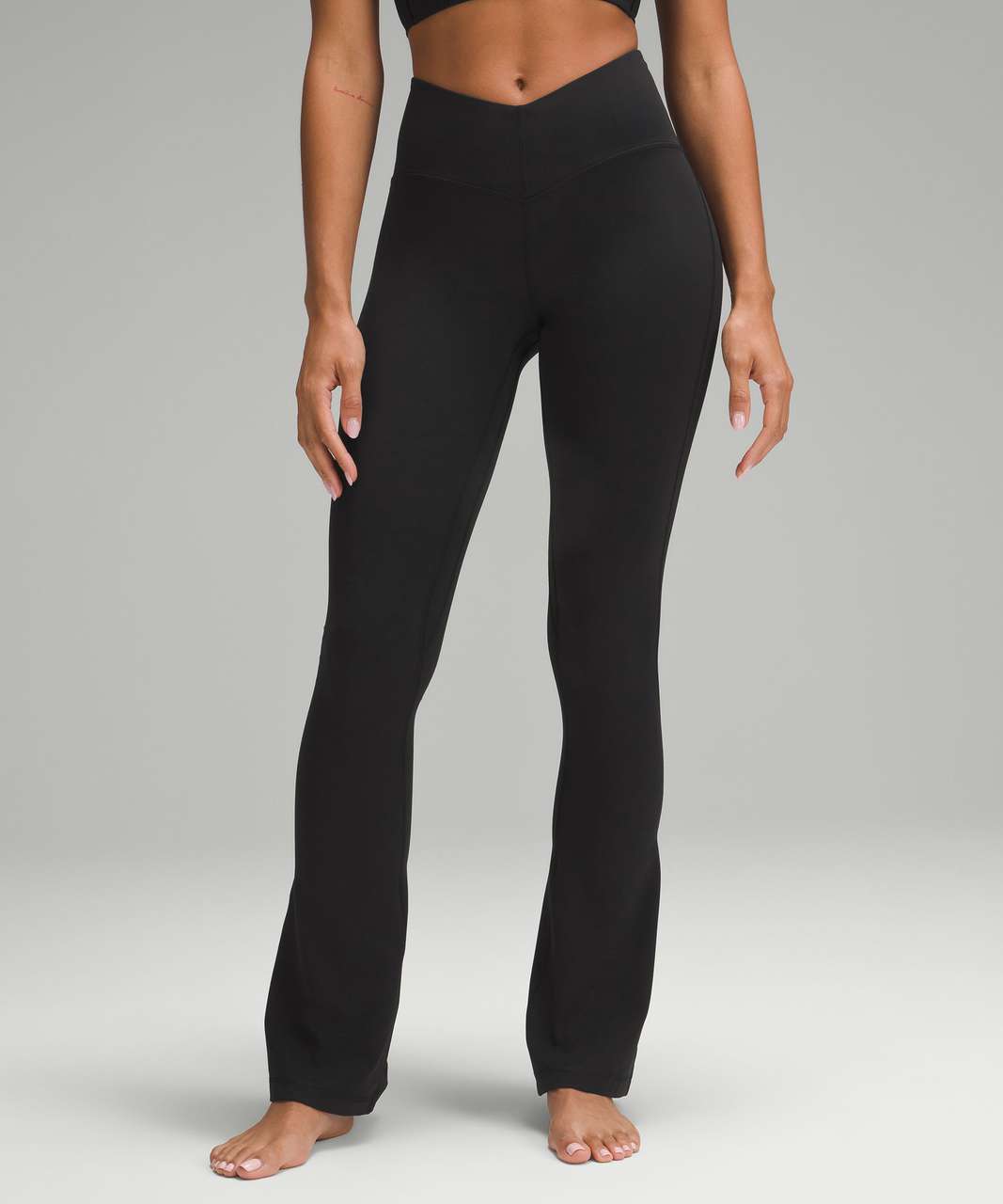 Lululemon Align V-Waist Mini-Flared Pant - Black - lulu fanatics