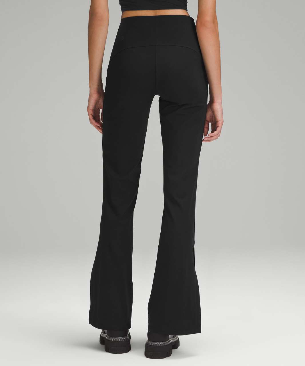 Lululemon Smooth-Fit Split-Hem High-Rise Flared Pant - Black