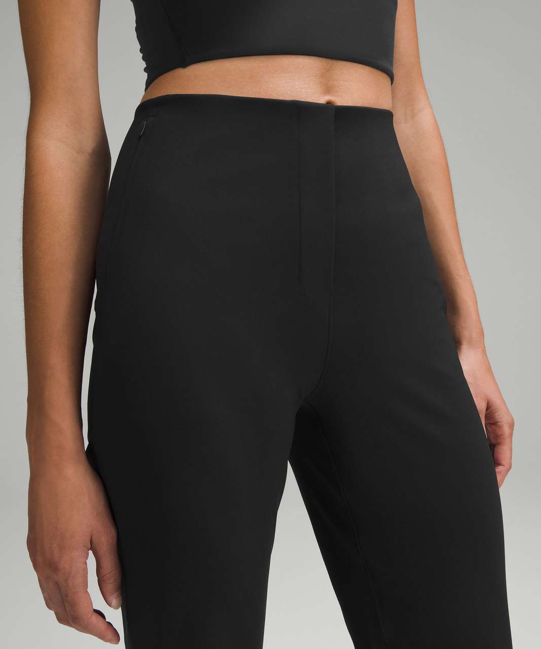 Lululemon Smooth-Fit Split-Hem High-Rise Flared Pant - Black