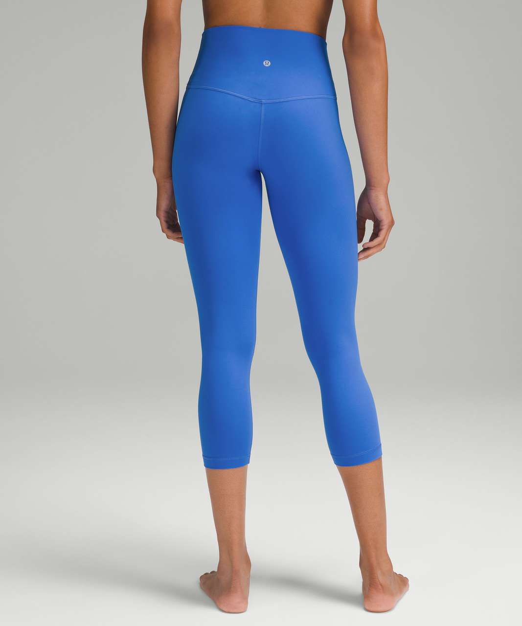 Lululemon Crop Leggings Yoga Capri Blue Black 4