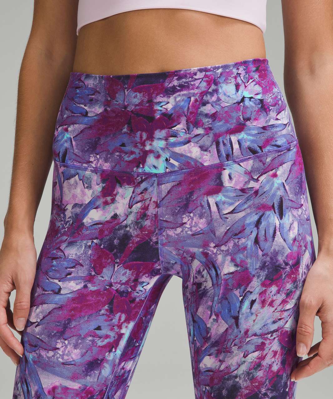 Lululemon Align High-Rise Crop 21 - Iridescent Floral Multi - lulu fanatics