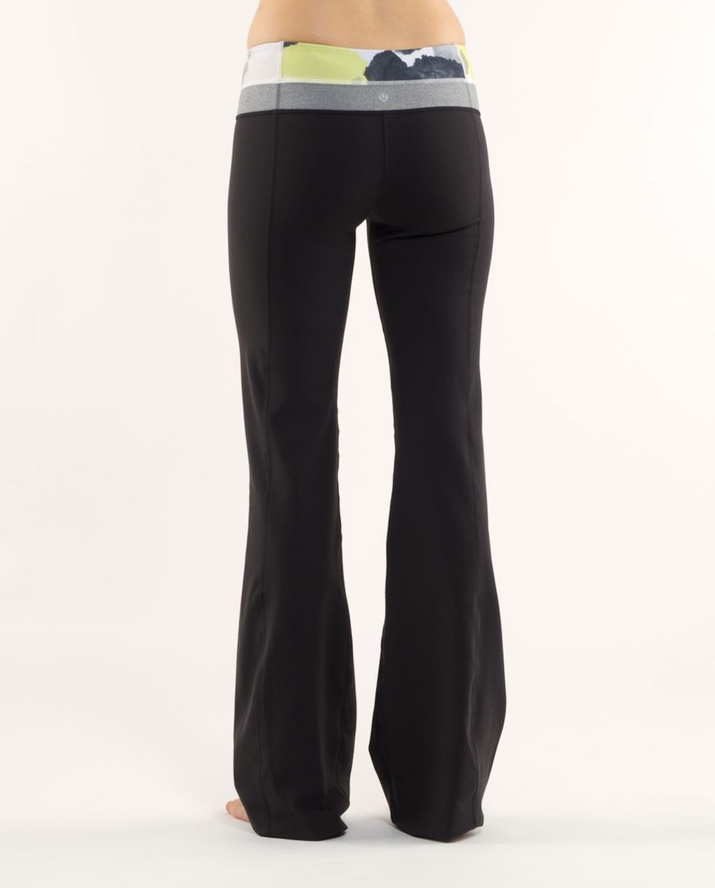 Lululemon Groove Pant (Tall) - Black /  Black Citron Tinted Canvas Super /  Heathered Blurred Grey