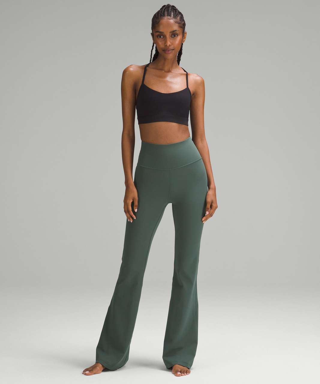 Groove Super-High-Rise Flared Pant *Nulu, Green Jasper