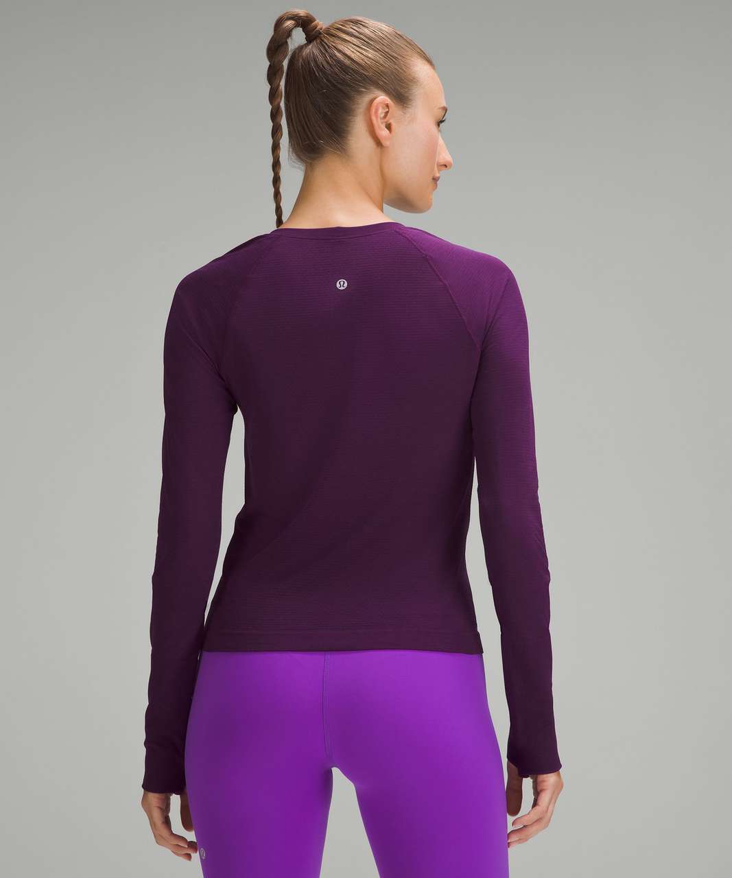 Lululemon Swiftly Tech Long-Sleeve Shirt 2.0 *Race Length - Dark Lavender /  Dark Lavender - lulu fanatics