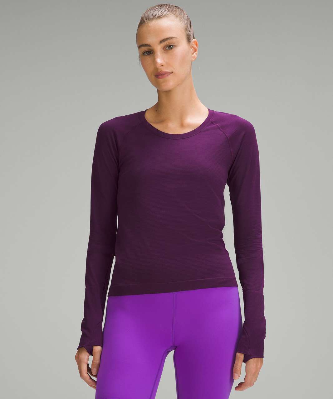 Lululemon Swiftly Tech Long Sleeve Crew - Vintage Mauve / Vintage Mauve -  lulu fanatics