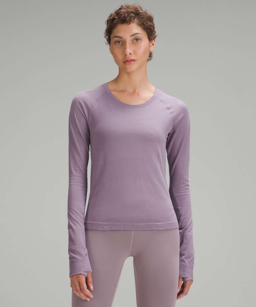Lululemon Swiftly Tech Long-Sleeve Shirt 2.0 *Race Length - Purple Ash / Purple Ash