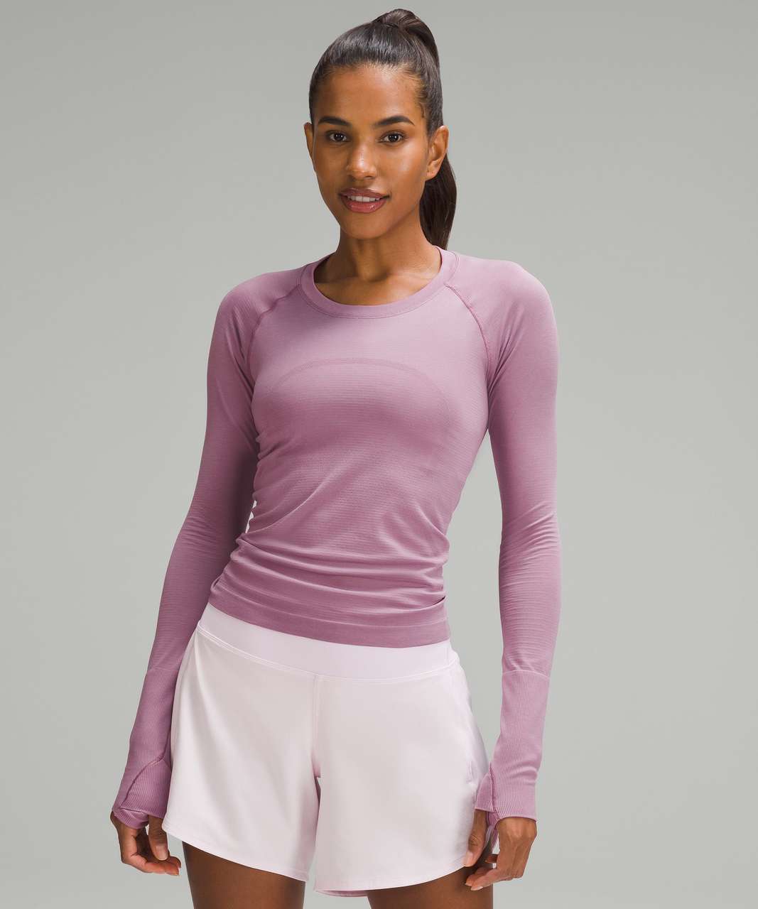 Lululemon Swiftly Tech Long-Sleeve Shirt 2.0 *Race Length - Velvet Dust / Velvet Dust