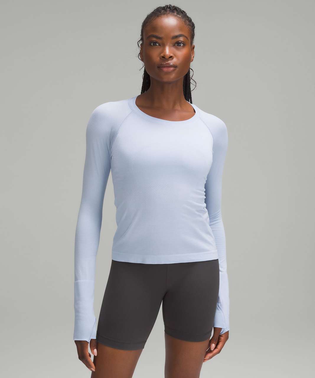 Lululemon Swiftly Tech Long Sleeve Shirt 2.0 *Race Length - Smoky Red /  Black - lulu fanatics