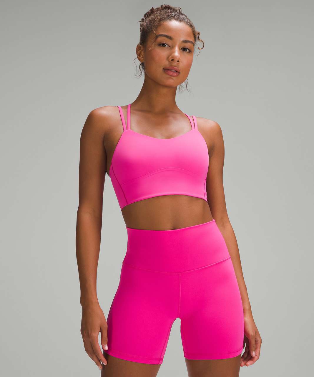 Lululemon Like a Cloud Longline Bra *Light Support, B/C Cup - Sonic Pink -  lulu fanatics