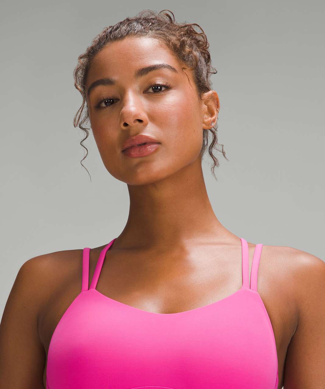 New Balance Running Achiever Remix colour block light support long line sports  bra in pink exclusive to ASOS - ShopStyle