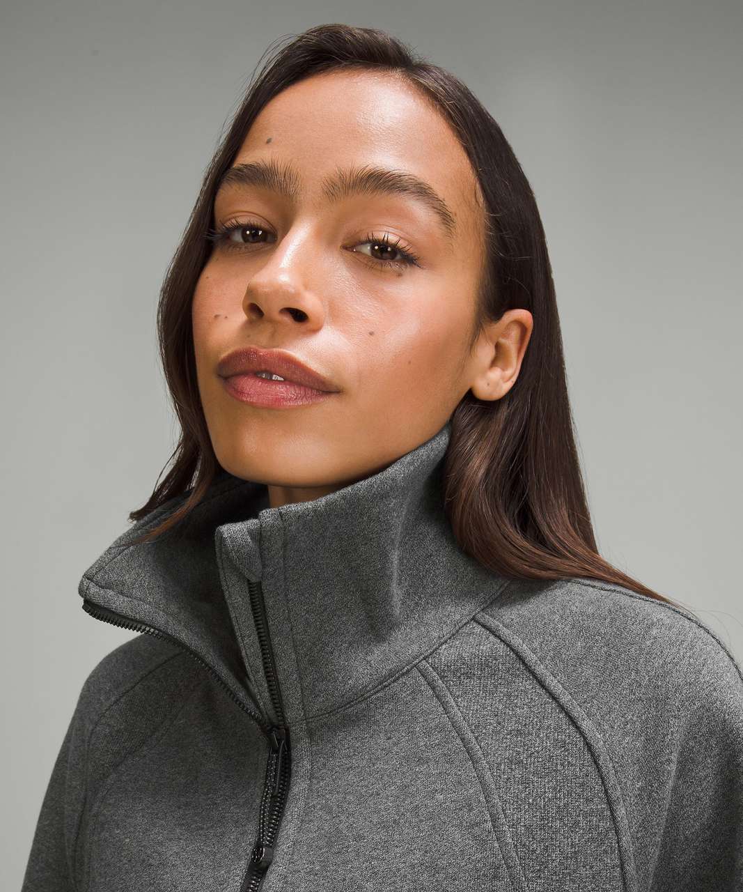 Lululemon Scuba Oversized Funnel-Neck Half Zip - Heathered