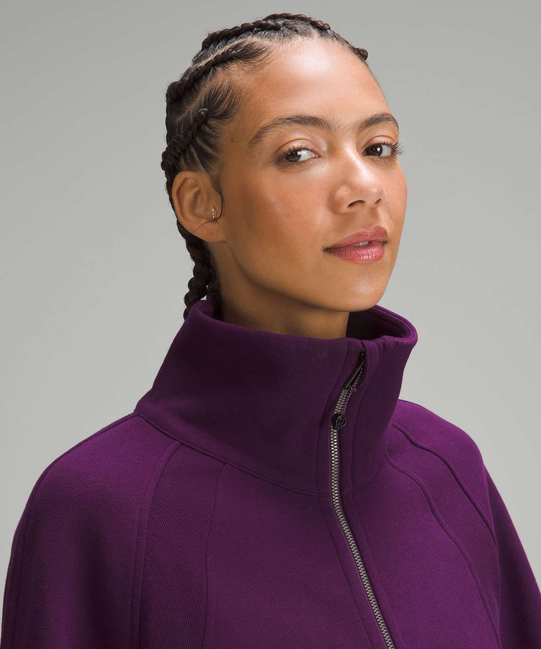 Lululemon Scuba Oversized Funnel-Neck Half Zip - Dramatic Magenta