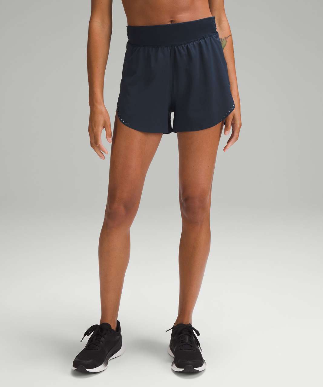 Lululemon Fast and Free Reflective High-Rise Classic-Fit Short 3" - True Navy