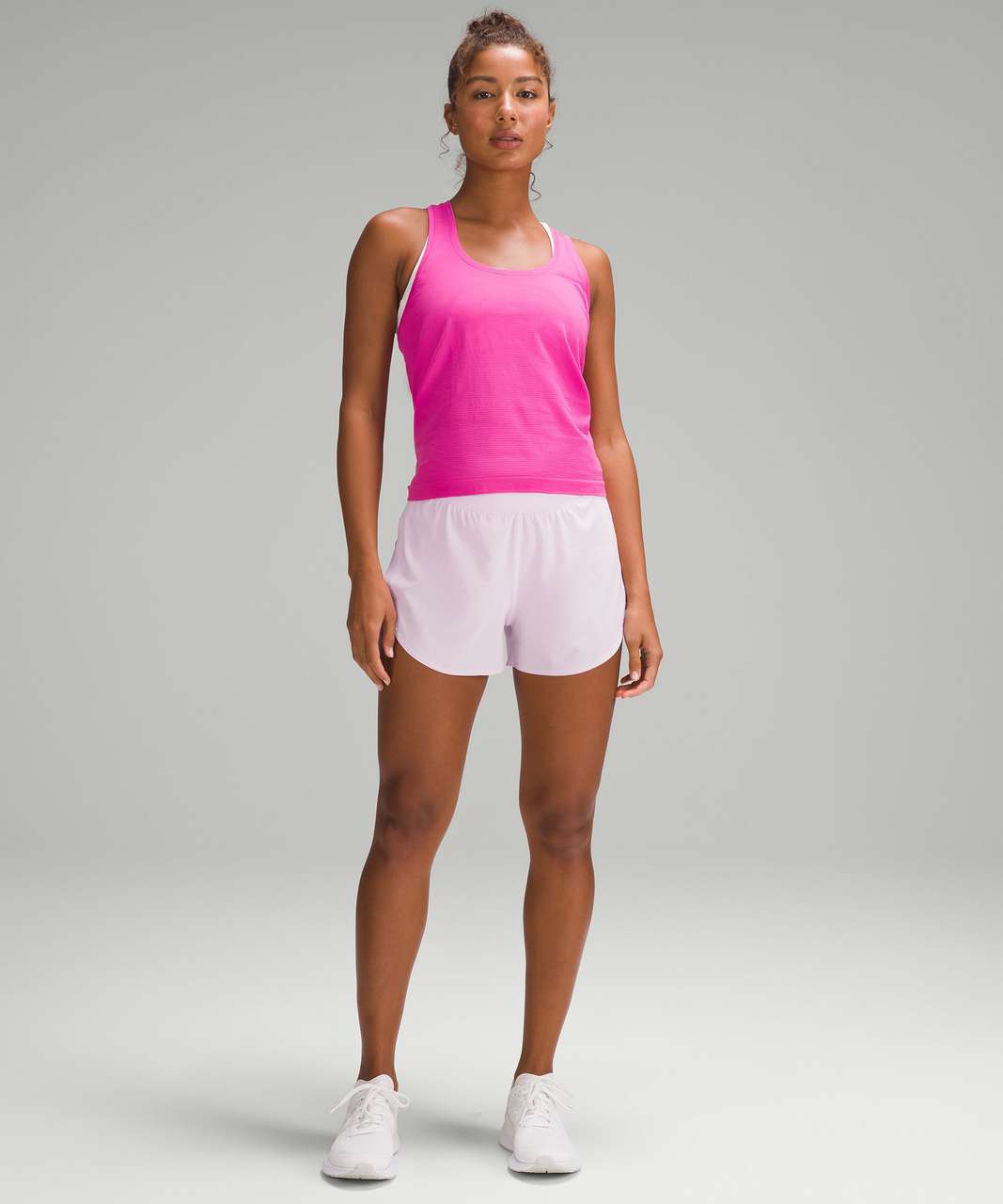 Lululemon Fast and Free Reflective High-Rise Classic-Fit Short 3" - Meadowsweet Pink