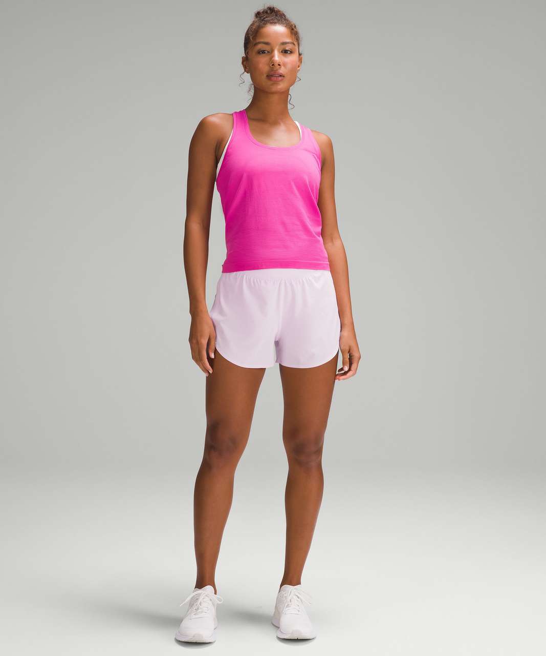 Lululemon Fast and Free Reflective High-Rise Classic-Fit Short 3 -  Meadowsweet Pink - lulu fanatics