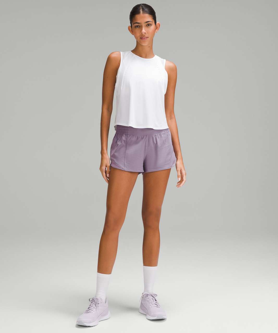 Lululemon Hotty Hot High-Rise Lined Short 2.5" - Purple Ash