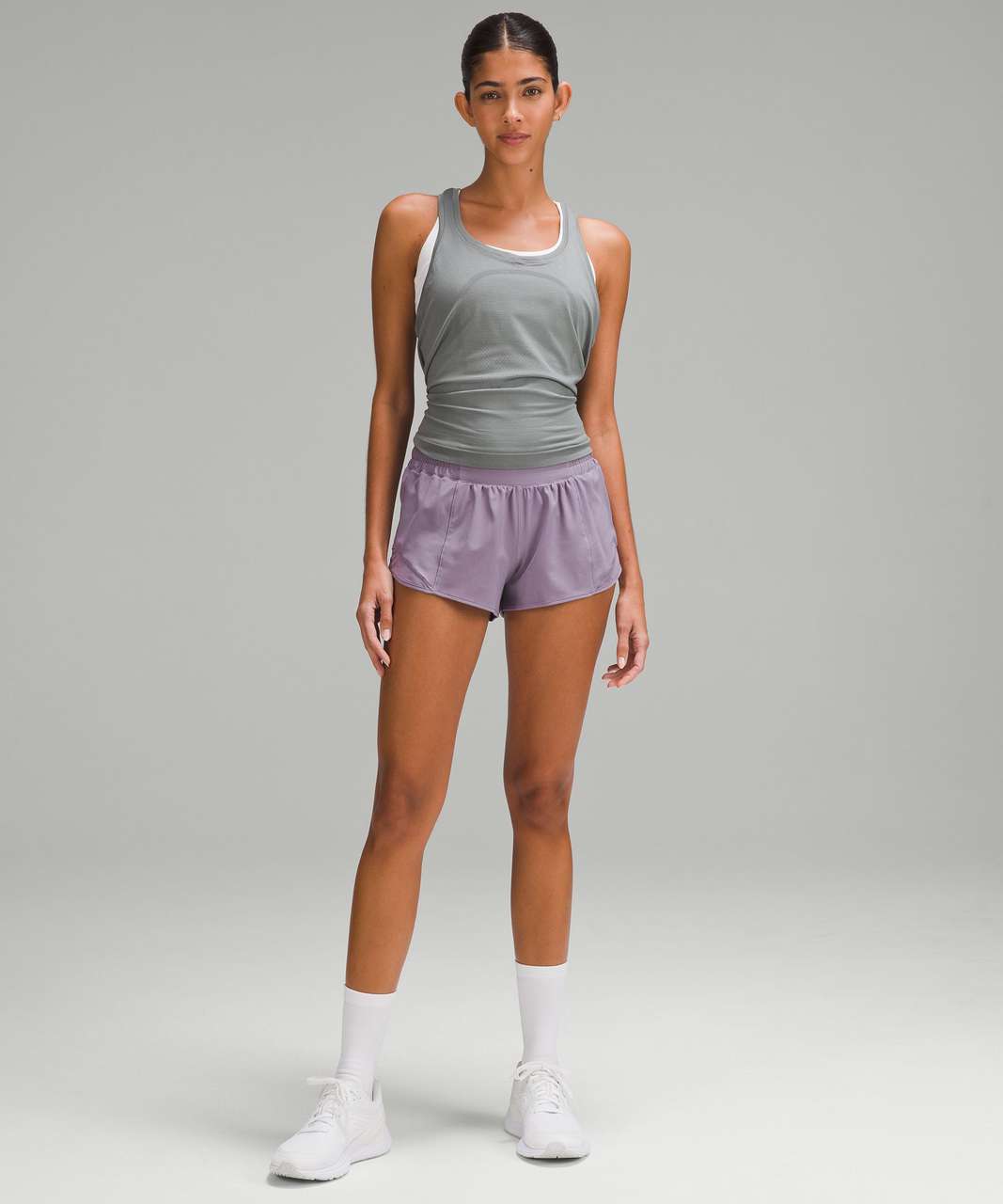 Lululemon Hotty Hot Low-Rise Lined Short 2.5" - Purple Ash