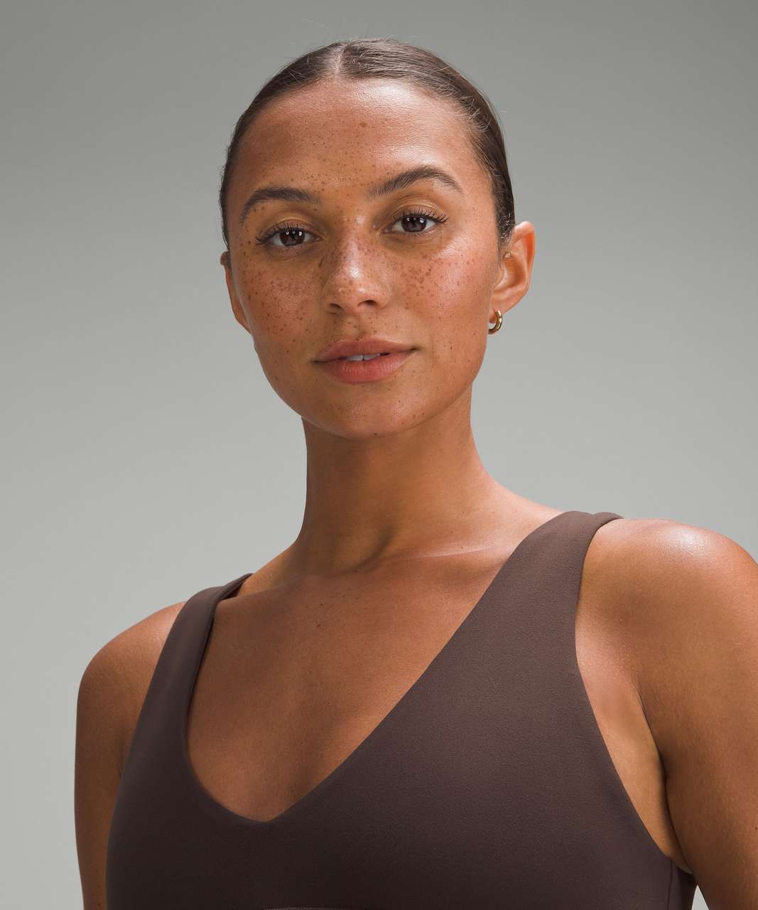 Women's Light Support V-neck Crop Sports Bra - All In Motion™ Espresso L :  Target