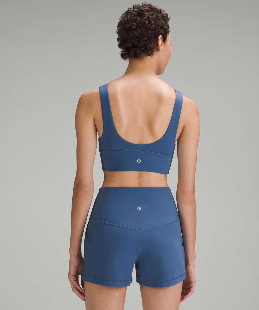 Lululemon Align™ Reversible Bra Light Support, A/b Cup In Silver Blue/white  Opal