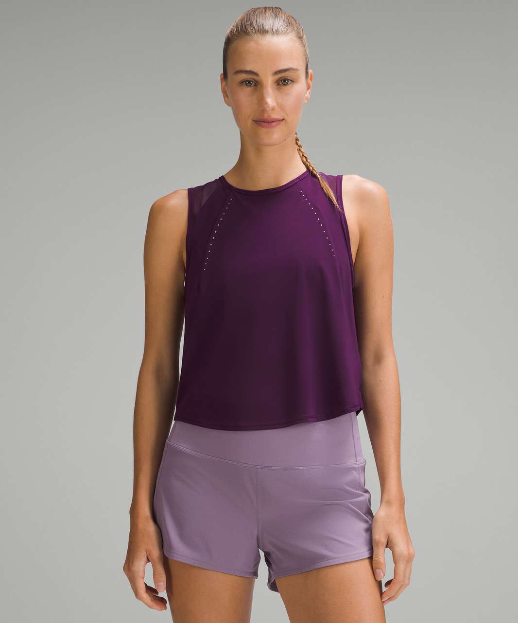 Lululemon Sculpt Cropped Tank Top - Dramatic Magenta