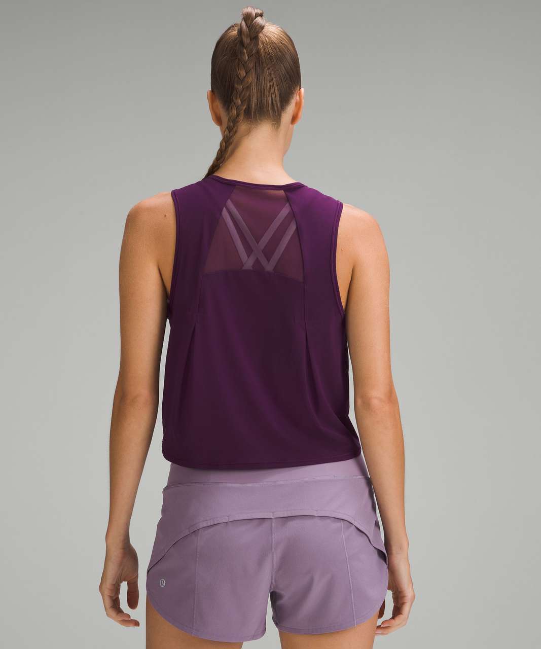 Lululemon Sculpt Cropped Tank Top - Dramatic Magenta