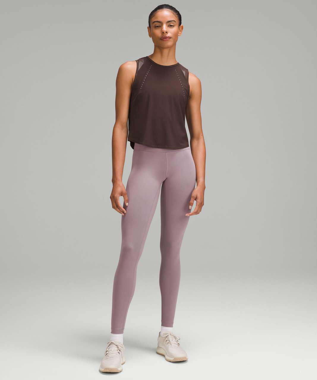 Lululemon Esker Cropped Tank *lululemon lab - Sable - lulu fanatics