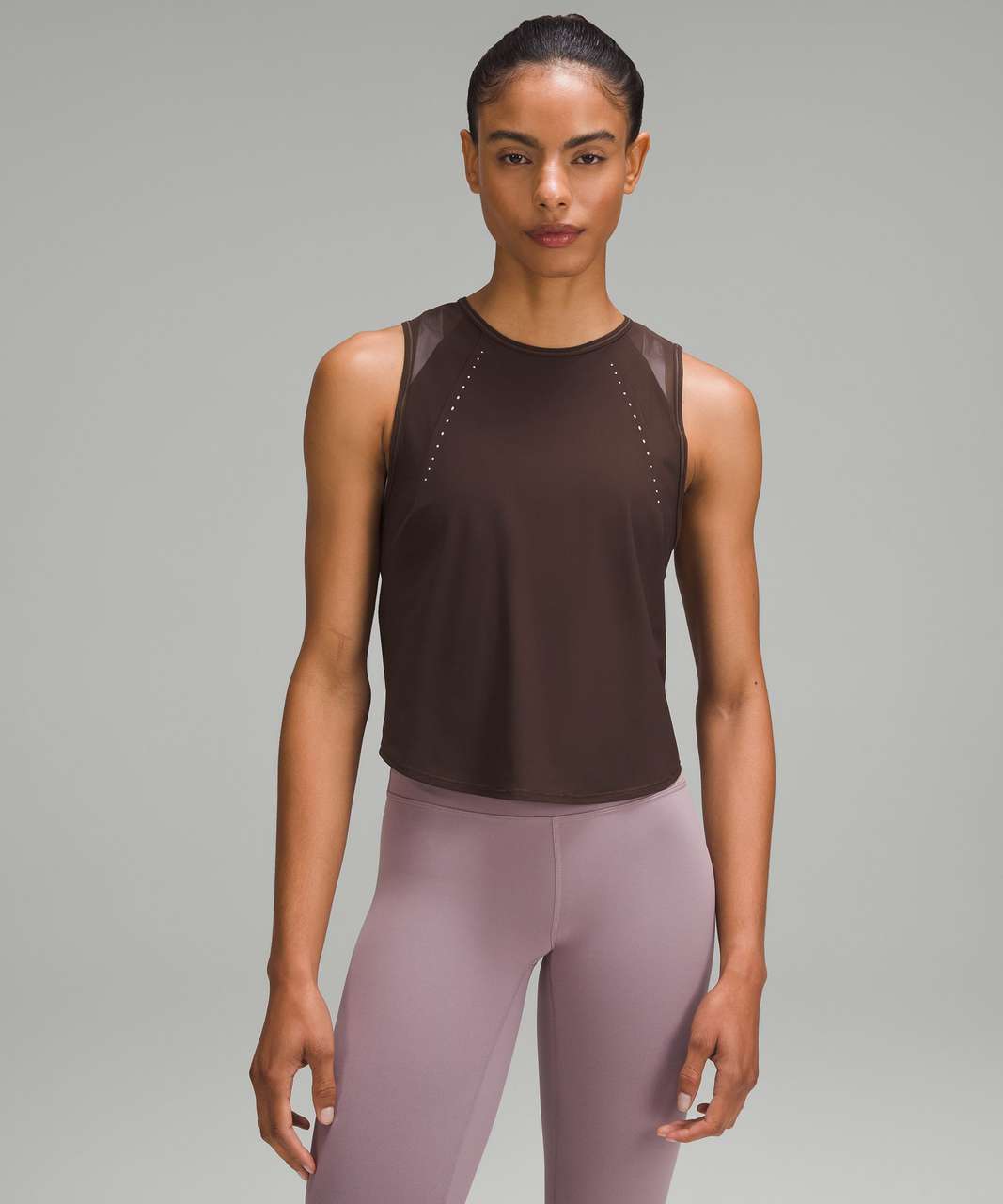 Lululemon Sculpt Cropped Tank Top - Espresso