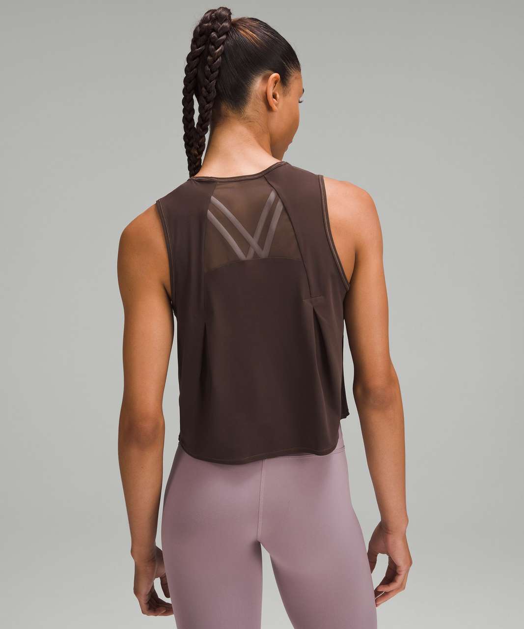 Lululemon Sculpt Cropped Tank Top - Espresso