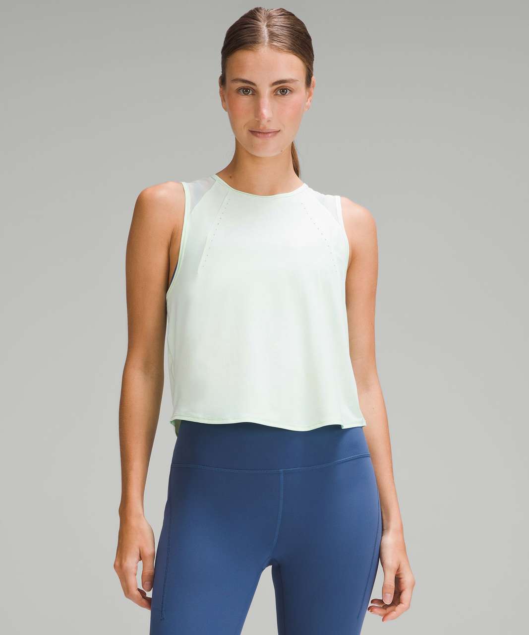 Lululemon Sculpt Cropped Tank Top - Mint Moment