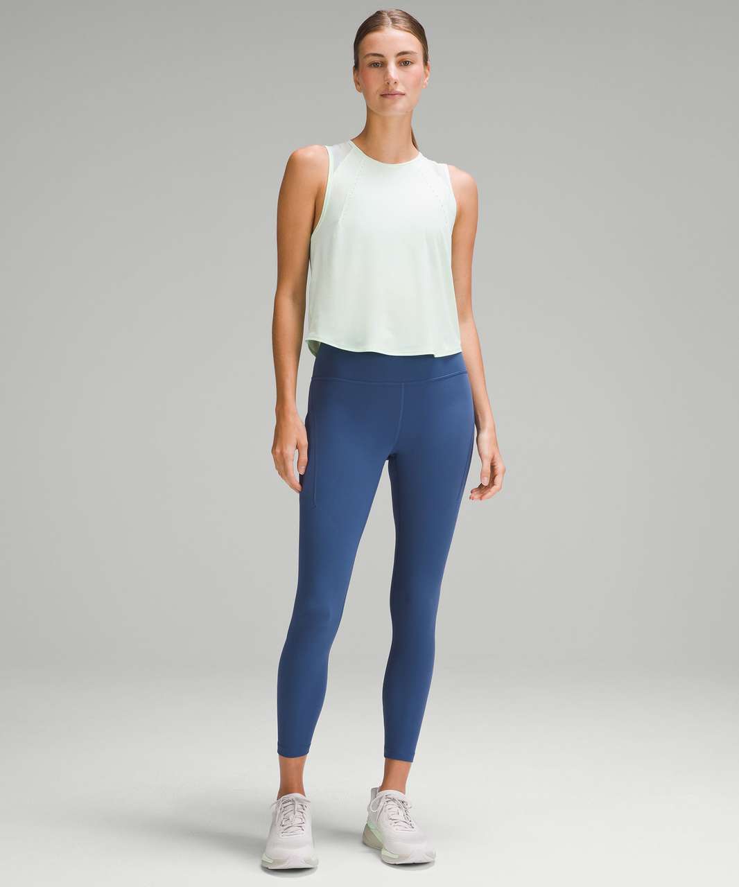 Lululemon Sculpt Cropped Tank Top - Mint Moment