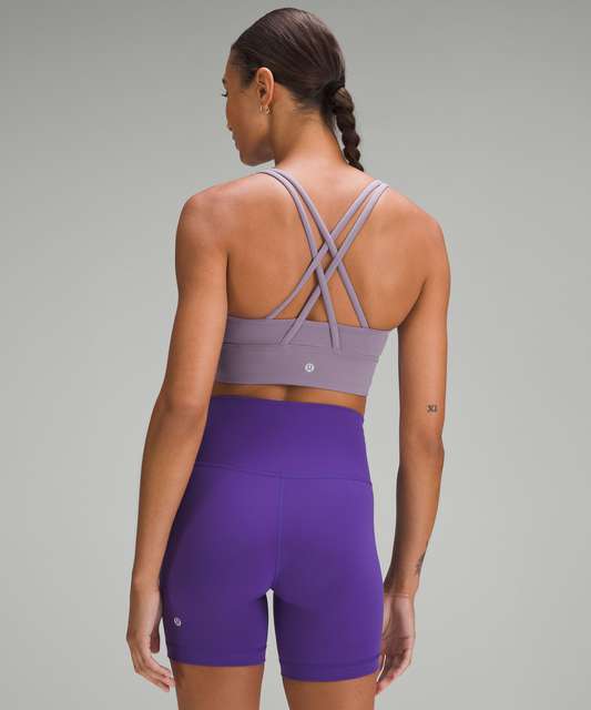 Lulu is KILLING it with the colours this year - picked up the wisteria  purple (?) longline energy bra (12) and the icing blue mist over  windbreaker (12) this morning and I'm