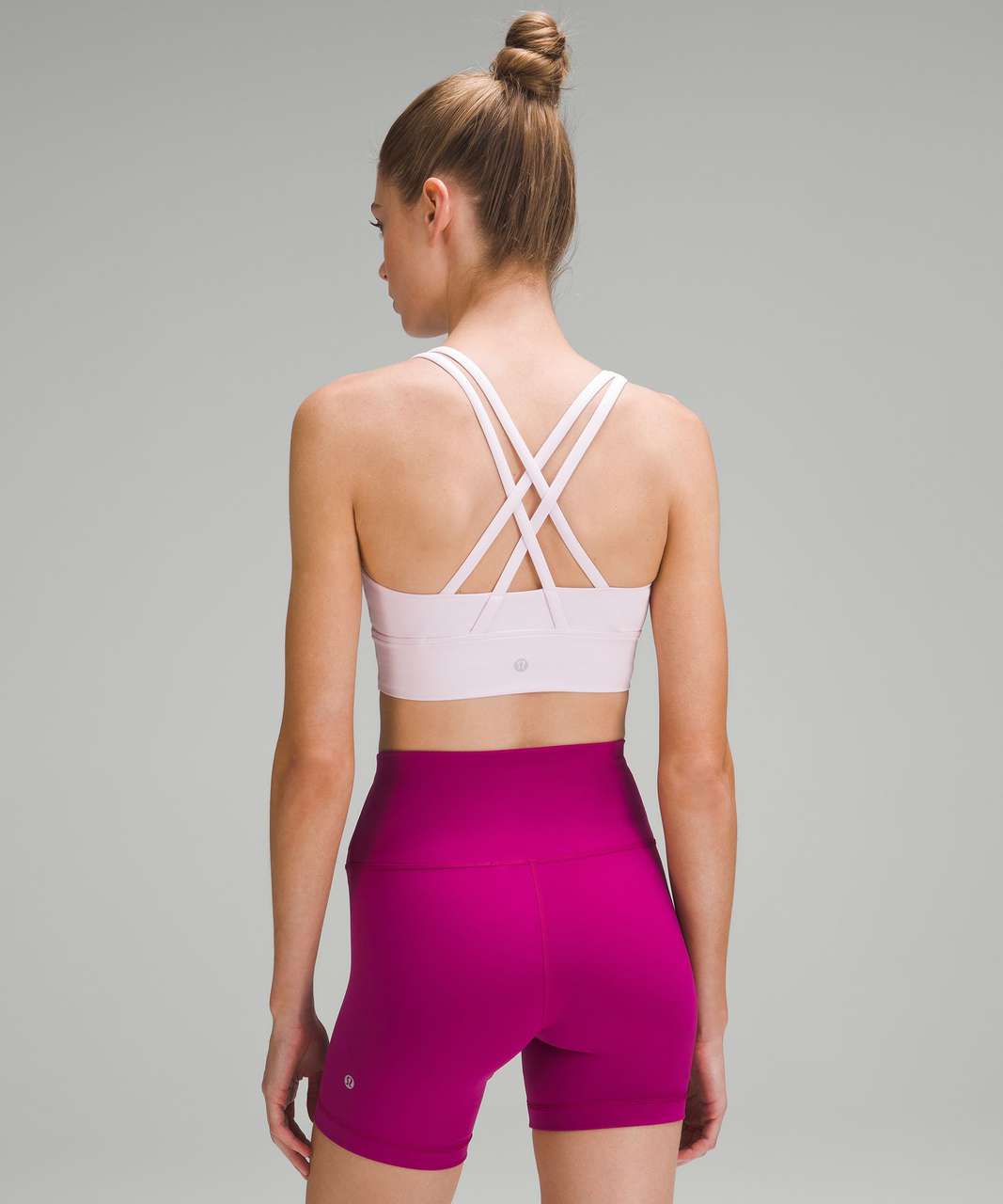 NWT Lululemon Energy Long Line Ribbed Bra in Sonic Pink in 2023