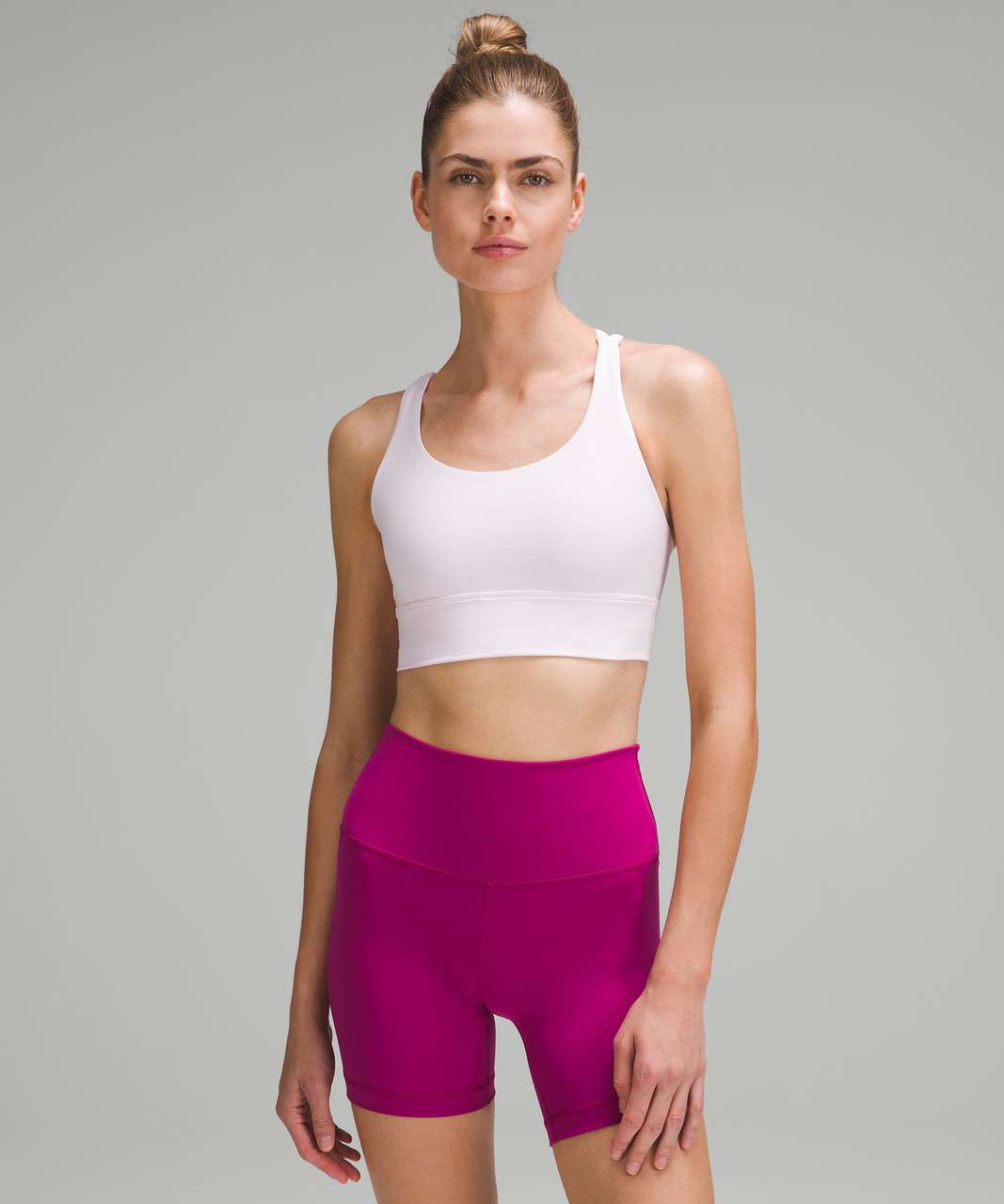 Dim Sport Lightweight Impact seamless bra in almond pink