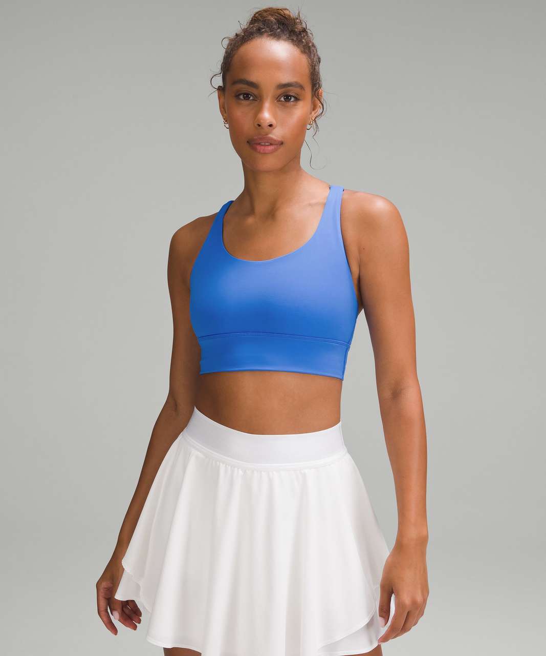 DSG Women's Long-Line Perfect Performance Sports Bra Blue- Size Small- NWT