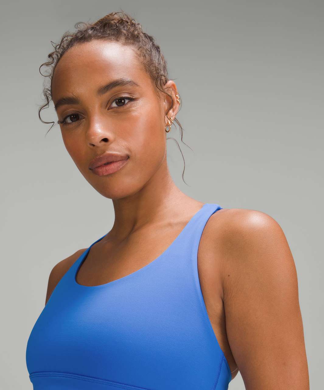 NWT DSG Women's Long Line Perfect Performance Sports Bra Blue Size