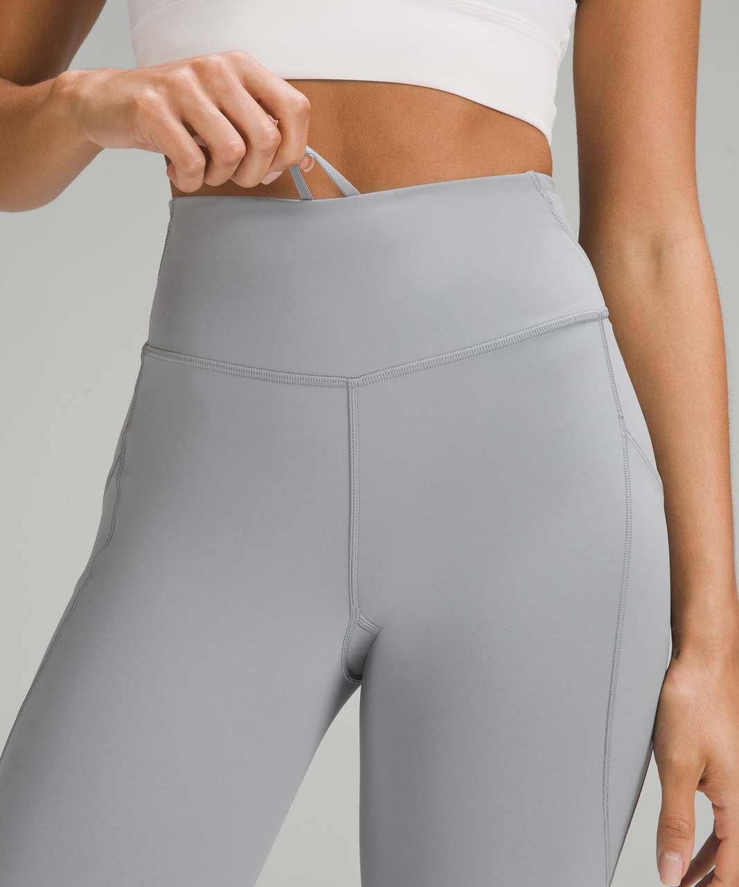 Lululemon Fast and Free High-Rise Tight 25” Pockets *Updated - Rhino Grey -  lulu fanatics