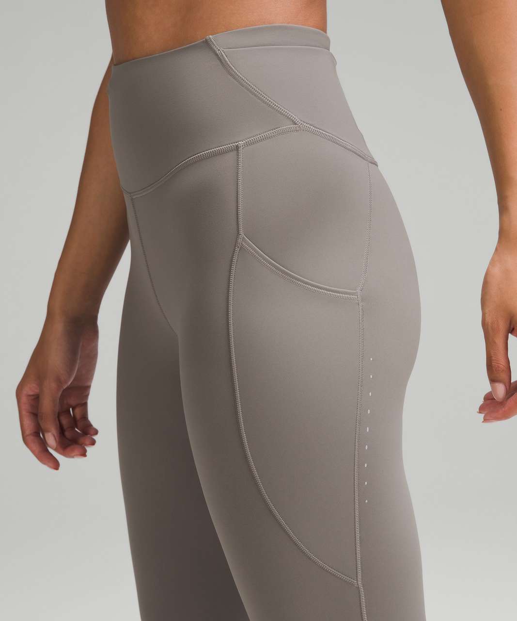 Lululemon Fast and Free High-Rise Tight 25” Pockets *Updated - Carbon Dust