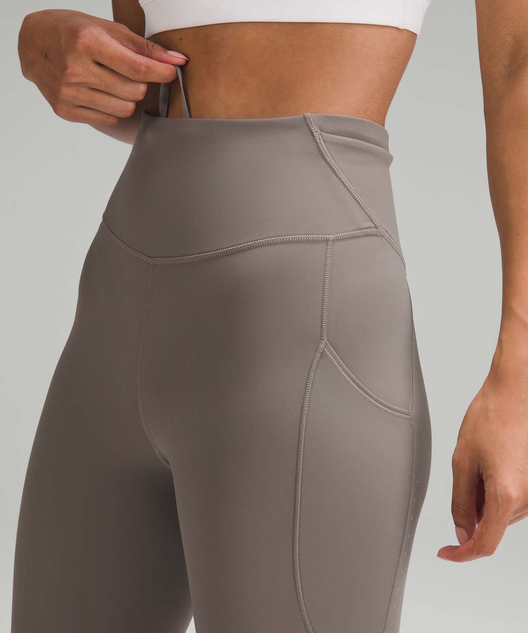 Lululemon Fast and Free High-Rise Tight 25” Pockets *Updated - Carbon Dust