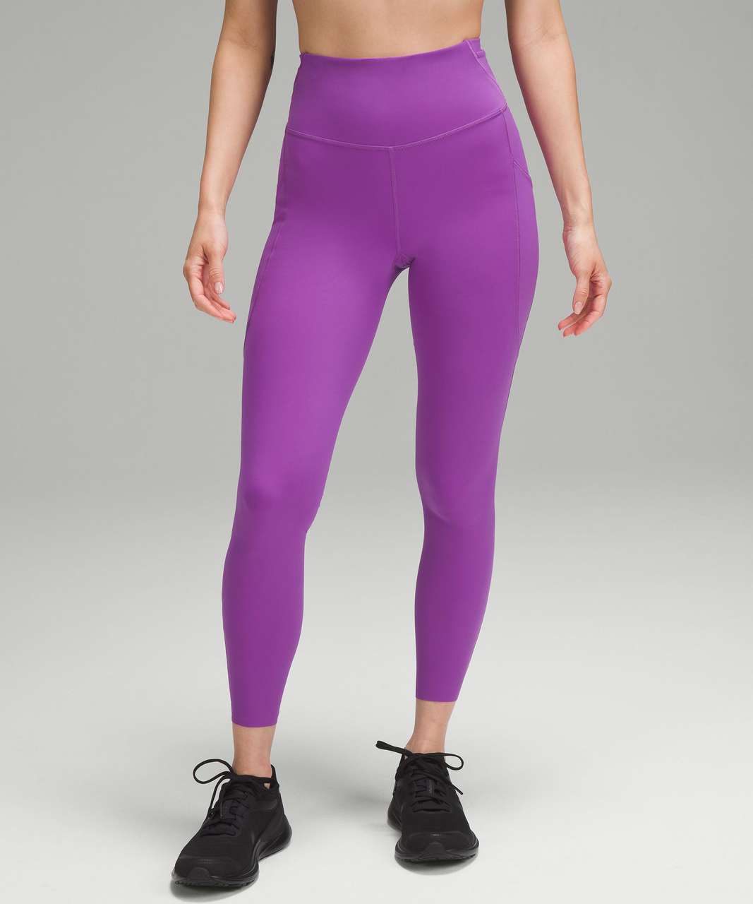 Lululemon Fast & Free 7/8 Tight II *Nulux 25 - Vivid Vision Multi Black -  lulu fanatics