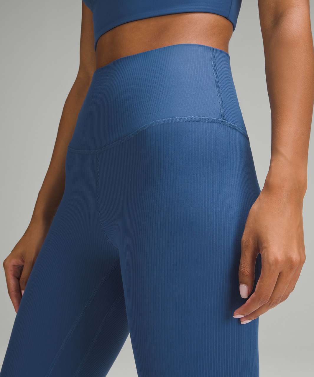 Lululemon Align Ribbed High-Rise Pant 28 - Pitch Blue - lulu fanatics